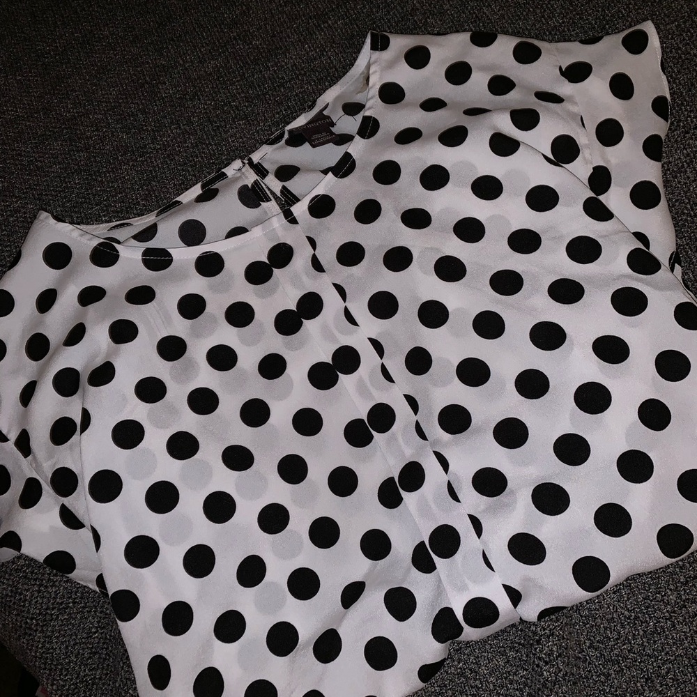 POLKA DOT BLOUSE